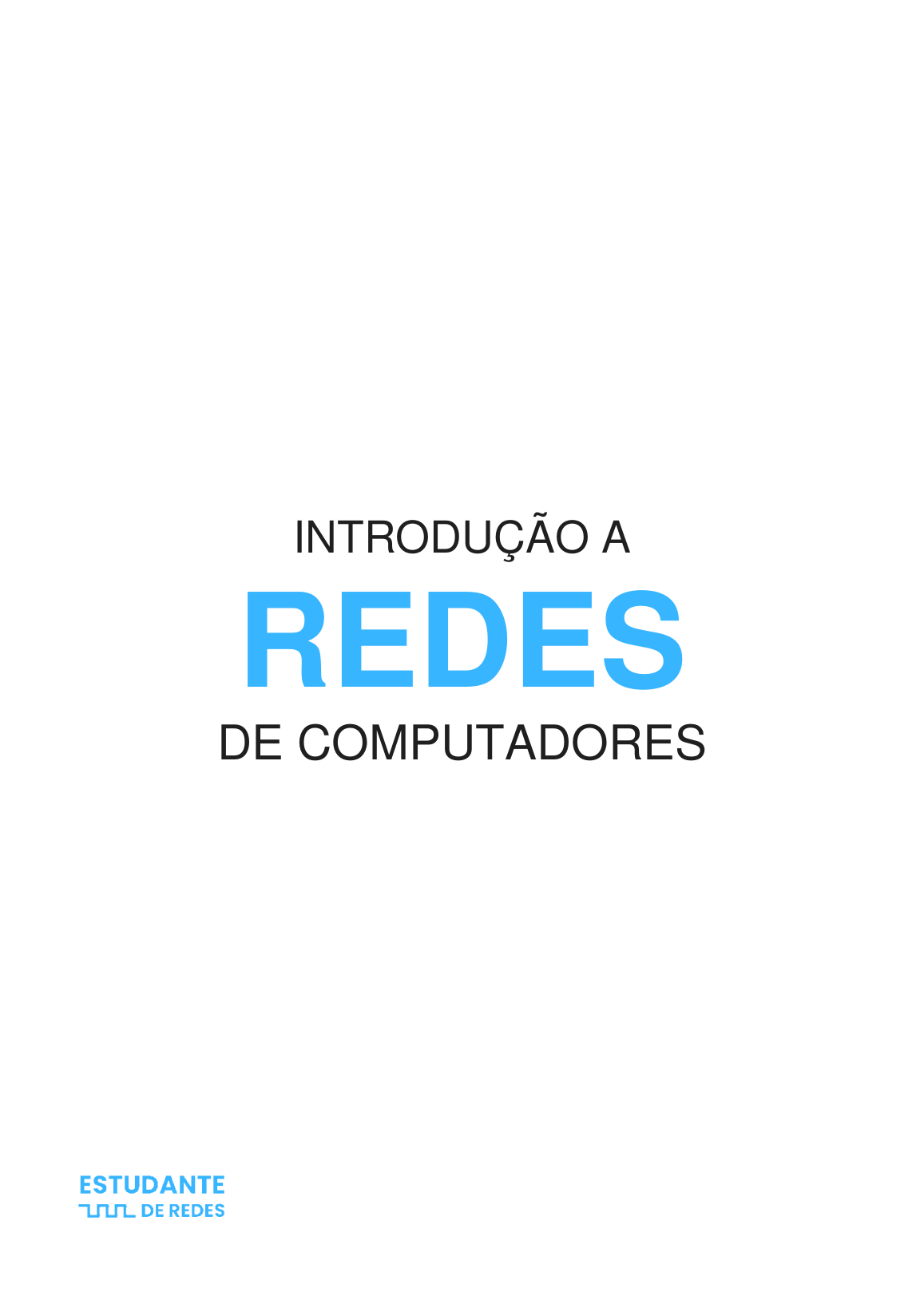 Capa de Introdução a Redes de Computadores, com a marca Estudante de Redes